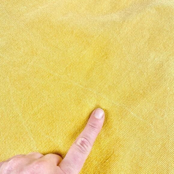 Louche Alicja mustard scallop edge corduroy skirt 10 - Picture 5 of 8